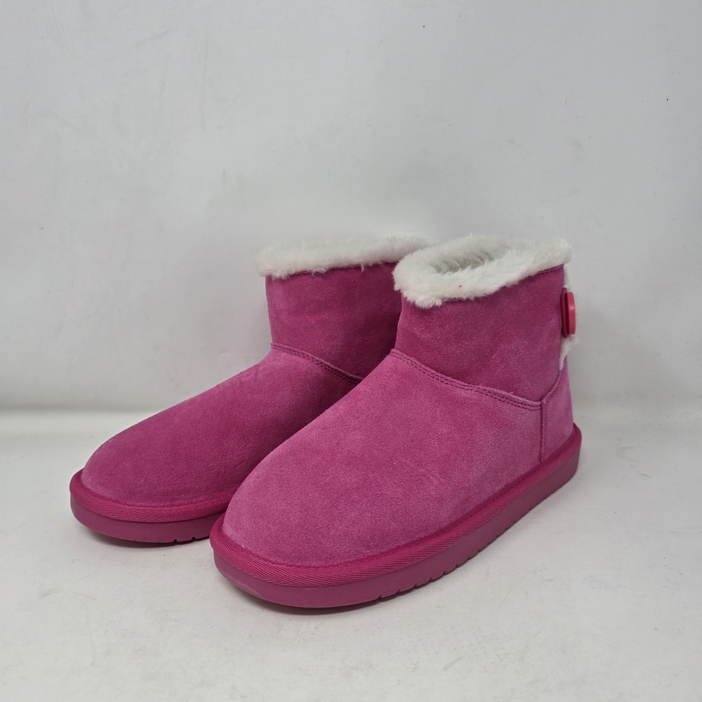 Koolaburra Pink Kids Suede Boots Girls Size 3
